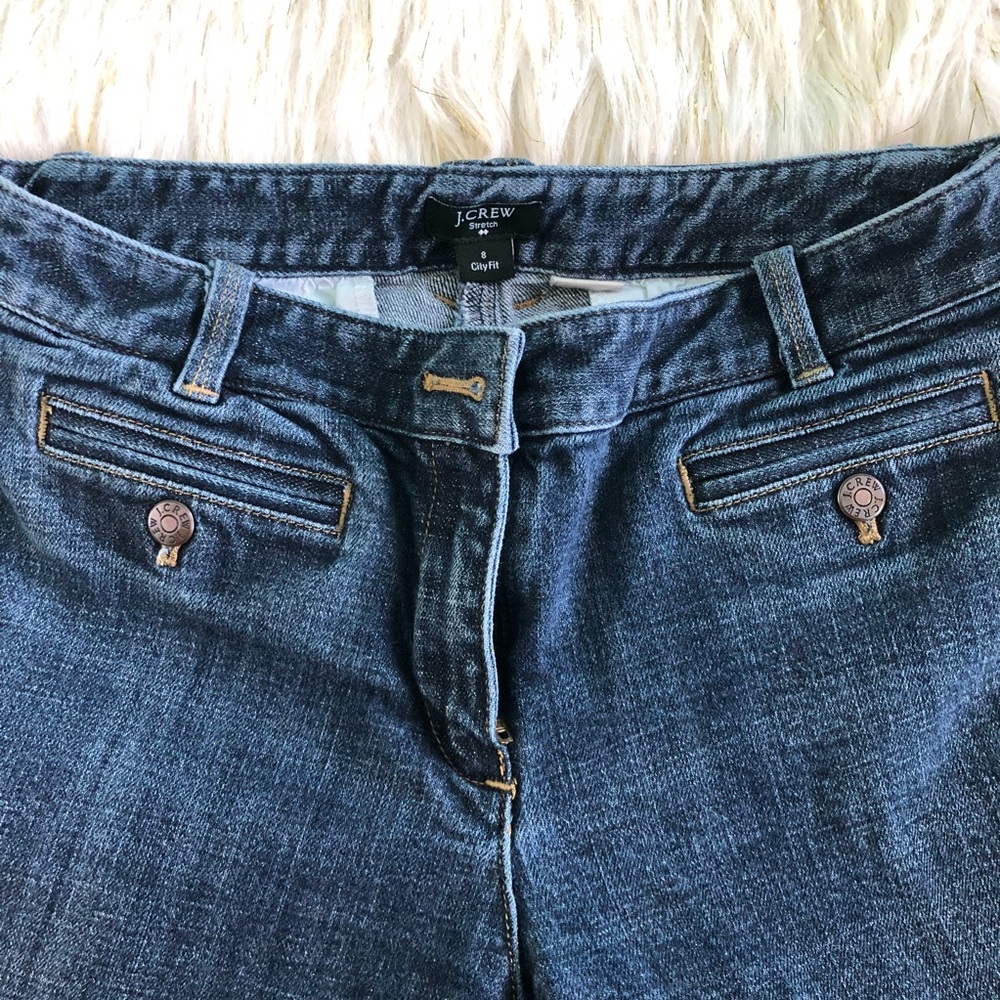 J. Crew Stretch Wide Leg Jeans in City Fit